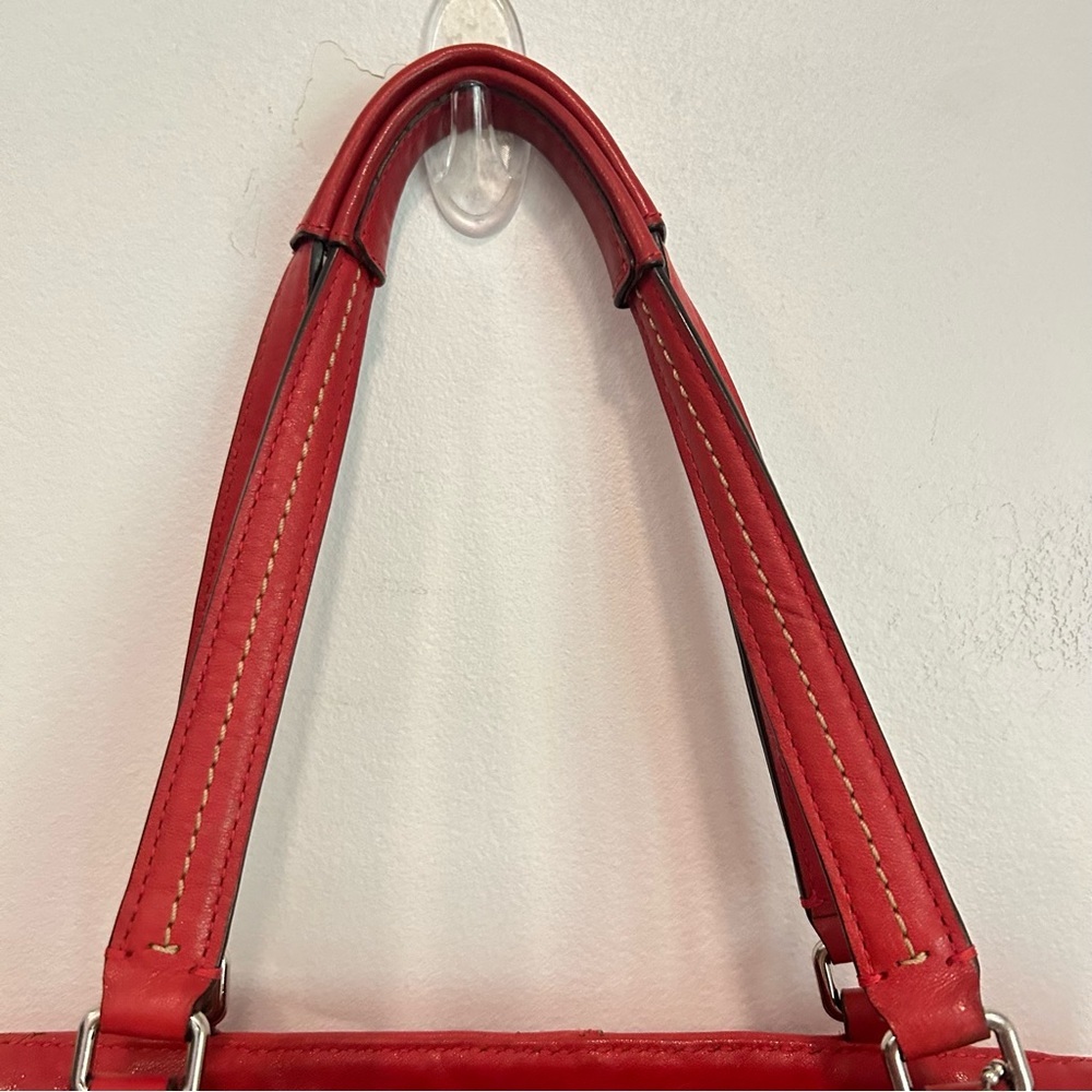 Coach Hampton Perforated & Embossed Leather Tote Handbag - Picture 4 of 12